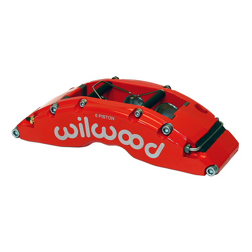 Wilwood Caliper, TC, Radial, 1.38 in. Rotor Width, 16.00 in. Rotor Dia., 1.75/1.38/1.38 in. Bore, RH, Alum, Red, Each