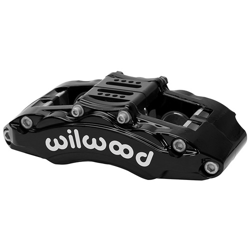 Wilwood Caliper, AT6, Lug, 0.72 in. Rotor Width, 12.30 in. Rotor Dia., 1.75/1.38/1.38 in. Bore, RH, Alum, Black, Each