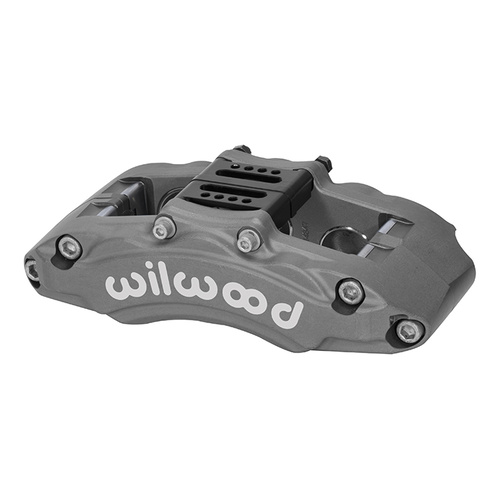 Wilwood Caliper, AT6, Lug, 0.72 in. Rotor Width, 12.30 in. Rotor Dia, 1.75/1.38/1.38 in. Bore, LH, Alum, Ano, Each
