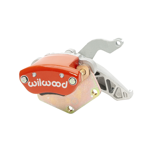 Wilwood Caliper, MC4 Mechanical, Floating, 0.81 in. Rotor Width, 12.88 in. Rotor Dia, 1.19 in. Bore, RH, Alum, Red, Each