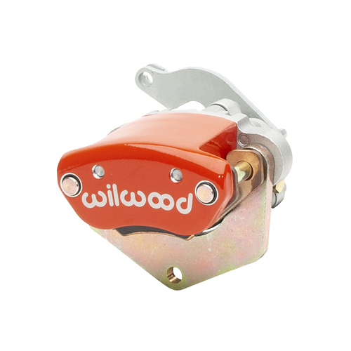 Wilwood Caliper, MC4 Mechanical, Floating, 1.10 in. Rotor Width, 12.88 in. Rotor Dia, 1.19 in. Bore, LH, Alum, Red, Each