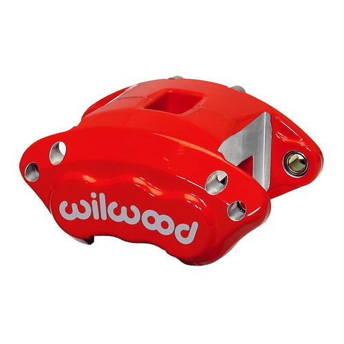Wilwood Caliper, GMD154-DS, Floating, 1.04 in. Rotor Width, 12.19 in. Rotor Dia, 2.50 in. Bore, Universal, Alum, Red, Each