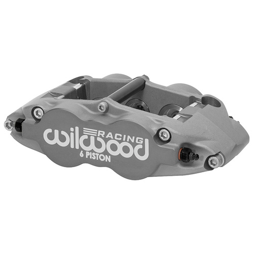 Wilwood Caliper, FNSL6R ST, Radial, 1.10 in. Rotor Width, 14.00 in. Rotor Dia, 1.38/1.12/1.12 in. Bore, LH, Alum, Ano, Each