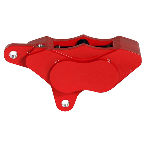 Wilwood Caliper, GP310, Lug, 0.25 in. Rotor Width, 11.50 in. Rotor Dia, 1.25/1.25 in. Bore, LH, Alum, Red, Each