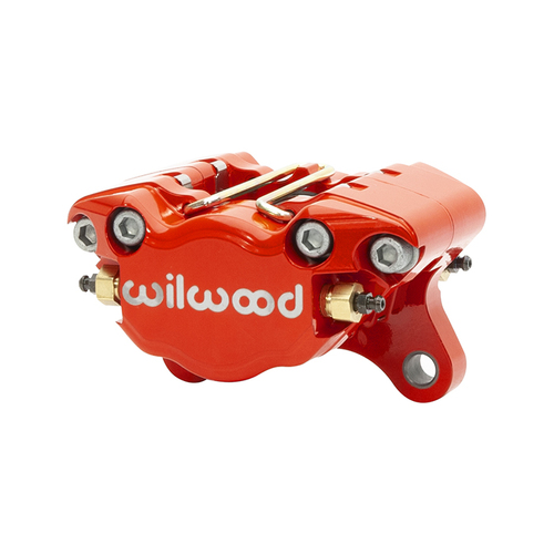 Wilwood Caliper, DPS, Lug, 0.38 in. Rotor Width, 13.00 in. Rotor Dia, 1.38 in. Bore, Universal, Alum, Red, Each