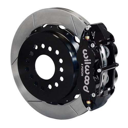 Wilwood Brake Kit, Rear, FNSL4R Big Brake Parking, Radial, 14.00 Rotor, Plain Face, Black, Big For Ford New Style, Kit
