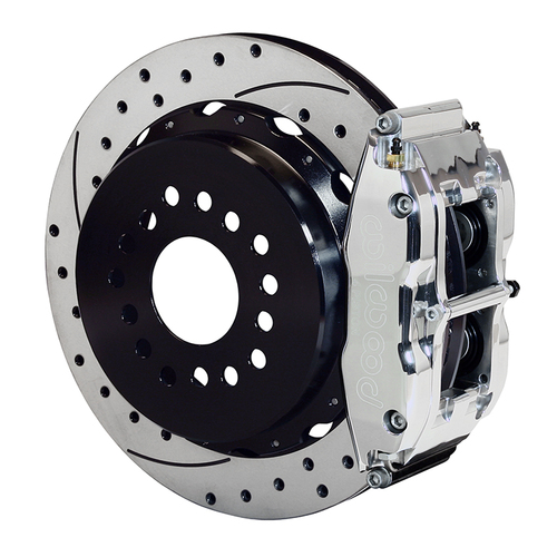 Wilwood Brake Kit, Rear, FNSL4R Big Brake Parking, Radial, 14.00 Rotor, SRP, Polished, Big For Ford New Style, Kit