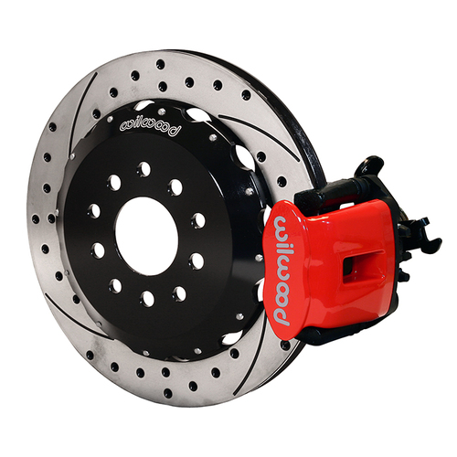 Wilwood Brake Kit, Rear, CPB Caliper, Radial, 12.88 Rotor, SRP, Red, 8.8 For Ford 94-04, Kit