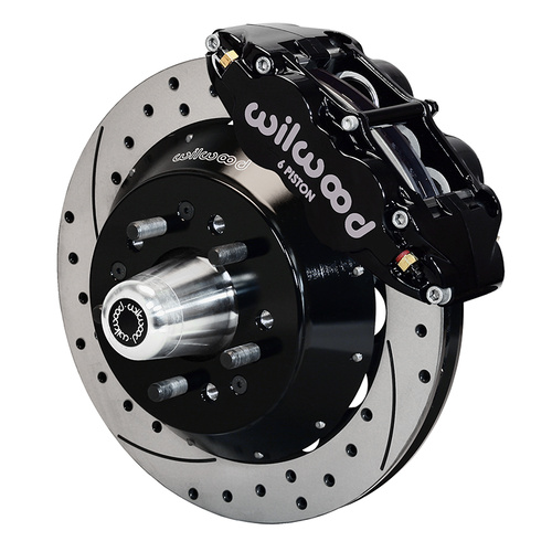 Wilwood Brake Kit, Front, FNSL6R Big Brake (Hub), Radial, 13.00 Rotor, SRP, Black, For Ford, For Mercury, Kit