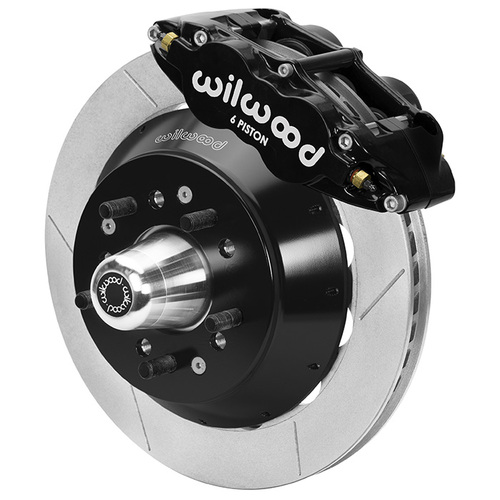 Wilwood Brake Kit, Front, FNSL6R Big Brake (Hub), Radial, 13.00 Rotor, Plain Face, Black, For Ford, For Mercury, Kit