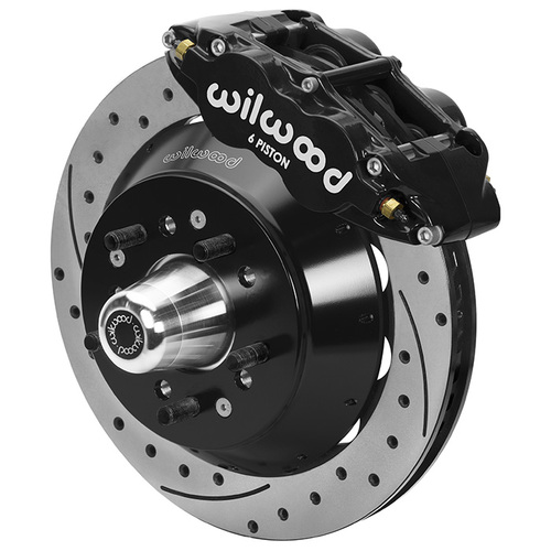 Wilwood Brake Kit, Front, FNSL6R Big Brake (Hub), Radial, 13.00 Rotor, SRP, Black, For Ford, For Mercury, Kit