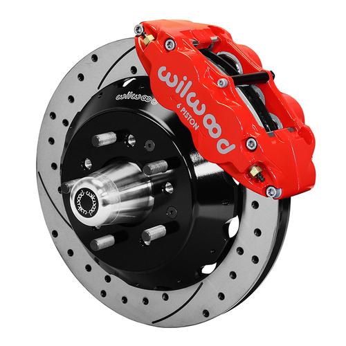 Wilwood Brake Kit, Front, FNSL6R Big Brake (Hub), Radial, 14.00 Rotor, SRP, Red, For Chevrolet, CPP, Kit