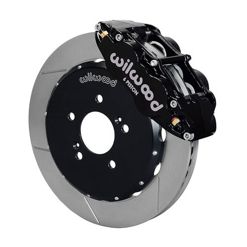 Wilwood Brake Kit, Front, FNSL6R Big Brake (Hat), Radial, 12.88 Rotor, Plain Face, Black, For Honda, w/Lines, Kit