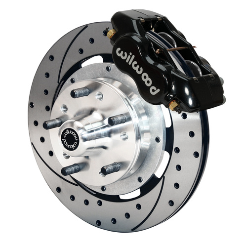 Wilwood Brake Kit, Front, FDLI Big Brake, (Hub), Lug, 12.19 Rotor, GT Slotted & Drilled, Black, Kit