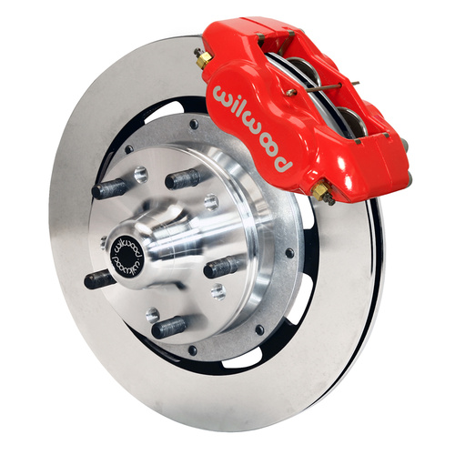 Wilwood Brake Kit, Front, FDLI Big Brake, (Hub), Lug, 12.19 Rotor, Plain face, Red, Kit