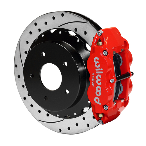 Wilwood Brake Kit, Rear, FNSL4R Big Brake For OE Parking Brake, Radial, 13.00 Rotor, SRP, Red, OEM, Kit