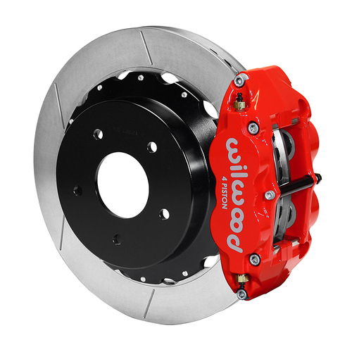 Wilwood Brake Kit, Rear, FNSL4R Big Brake For OE Parking Brake, Radial, 13.00 Rotor, Plain Face, Red, OEM, Kit