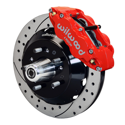 Wilwood Brake Kit, Front, FNSL6R Big Brake (Hub), Radial, 14.00 Rotor, SRP, Red, For Buick, For Cadillac, For Chevrolet, For GMC, Olds, For Pontiac,