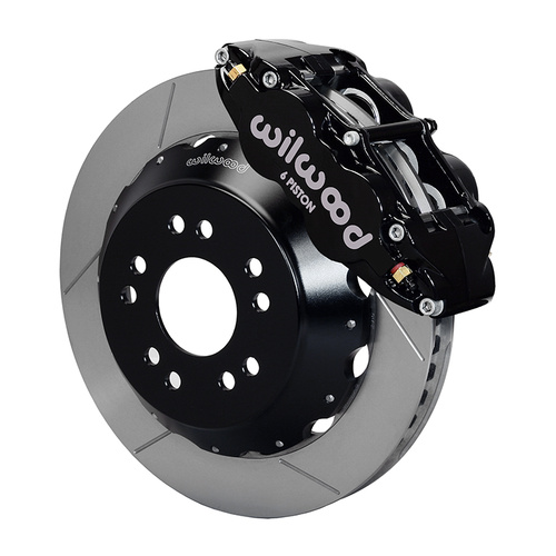 Wilwood Brake Kit, Front, FNSL6R Big Brake (Hat), Radial, 14.00 Rotor, Plain Face, Black, For Chevrolet, Kit