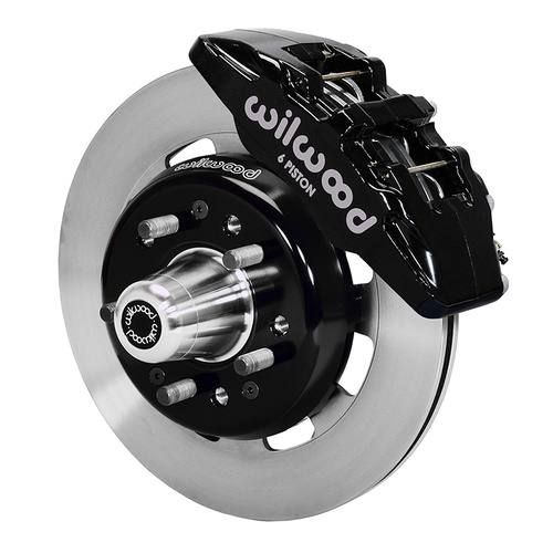 Wilwood Brake Kit, Front, DP6 Big Brake (Hub), Lug, 12.19 Rotor, Plain Face, Black, For Chevrolet, Kit