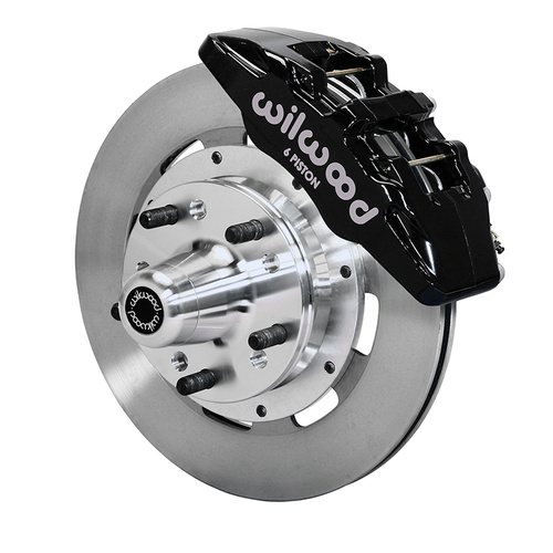 Wilwood Brake Kit, Front, DP6 Big Brake (Hub), Lug, 12.19 Rotor, Plain Face, Black, For Buick, For Cadillac, For Chevrolet, For GMC, Olds., For Pontia