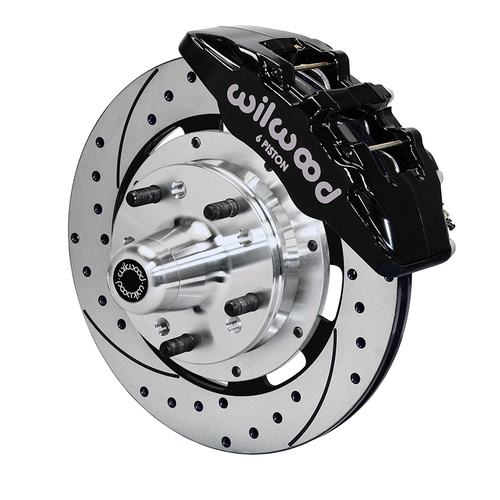 Wilwood Brake Kit, Front, DP6 Big Brake (Hub), Lug, 12.19 Rotor, SRP, Black, For Buick, For Cadillac, For Chevrolet, For GMC, Olds., For Pontiac, Kit