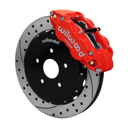 Wilwood Brake Kit, Front, FNSL6R Big Brake (Hat), Radial, 12.88 Rotor, SRP, Red, For Toyota, Kit