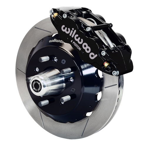 Wilwood Brake Kit, Front, FNSL6R Big Brake (Hub), Radial, 13.00 Rotor, Plain Face, Black, For Dodge, For Plymouth, Kit