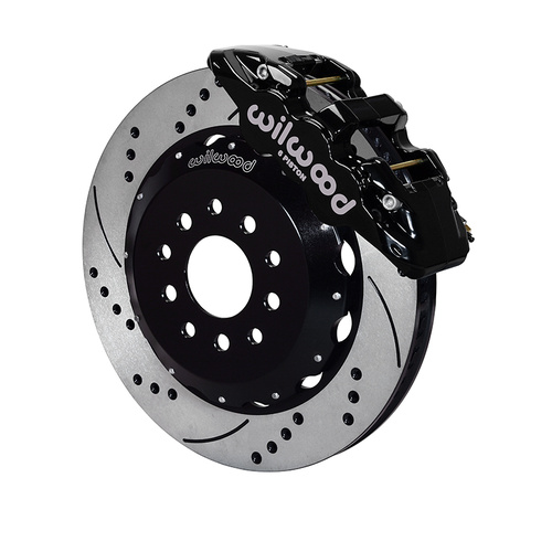 Wilwood Brake Kit, Front, AERO6 Big Brake, Radial, 14.00 Rotor, SRP, Black, For Ford, Kit