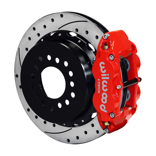 Wilwood Brake Kit, Rear, FNSL4R Big Brake Parking, Radial, 13.00 Rotor, SRP, Red, 12 Bolt, Kit