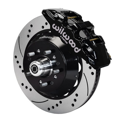 Wilwood Brake Kit, Front, AERO6 Big Brake, Radial, 14.00 Rotor, SRP, Black, For Buick, For Chevrolet, For GMC, Heidts, Olds, For Pontiac, Kit