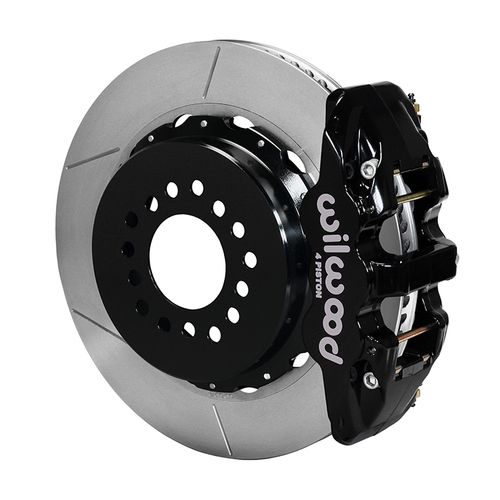 Wilwood Brake Kit, Rear, AERO4 Big Brake Parking, Radial, 14.00 Rotor, Plain Face, Black, Large For Chevrolet C10, Kit