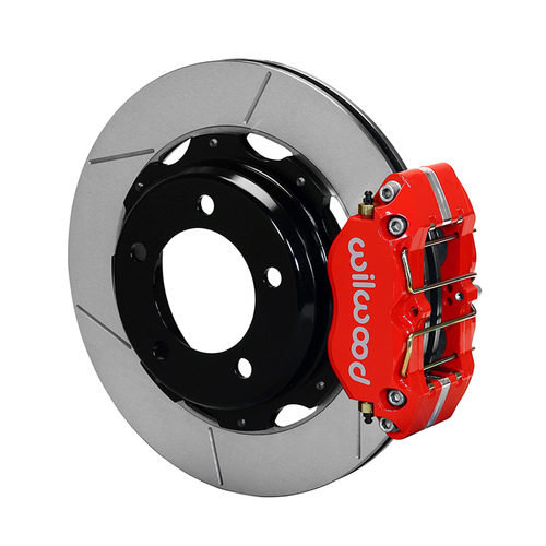 Wilwood Brake Kit, Rear, Dynapro For OE Parking Brake, Lug, 12.19 Rotor, Plain Face, Red, OEM, Kit