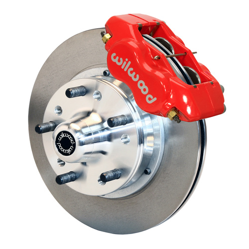 Wilwood Brake Kit, Front, FDLI Pro Series, Lug, 11.00 Rotor, Plain Face, Red, For Buick, For Cadillac, For Chevrolet, For GMC, Olds., For Pontiac, Kit