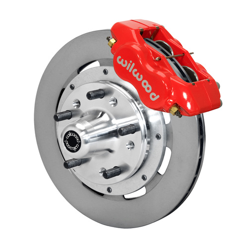 Wilwood Brake Kit, Front, FDLI Pro Series, Lug, 11.75 Rotor, Plain Face, Red, For Chevrolet, Kit