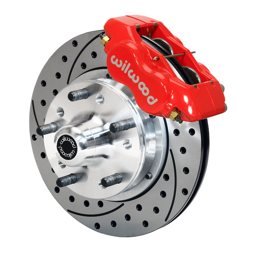 Wilwood Brake Kit, Front, FDLI Pro Series, Lug, 11.00 Rotor, SRP, Red, For Ford, Heidts, Magnum, For Mercury, Kit