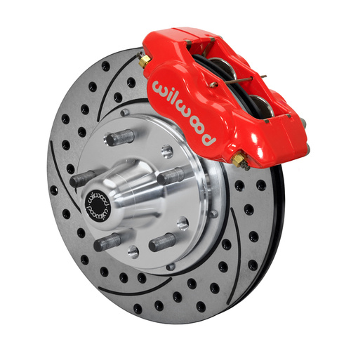 Wilwood Brake Kit, Front, FDLI Pro Series, Lug, 11.00 Rotor, SRP, Red, For Ford, Kit