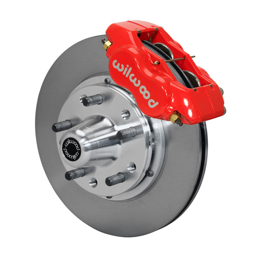 Wilwood Brake Kit, Front, FDLI Pro Series, Lug, 11.00 Rotor, Plain Face, Red, For Ford, Kit