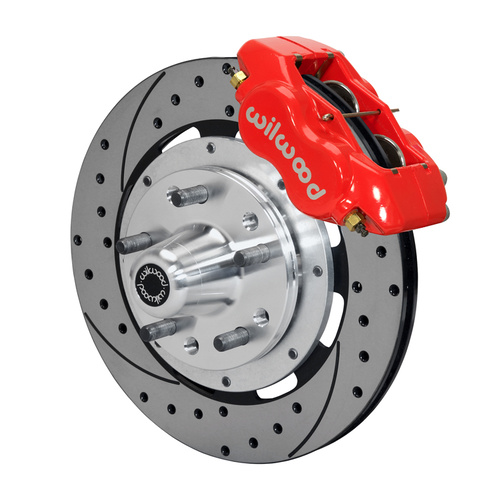 Wilwood Brake Kit, Front, FDLI Big Brake (Hub), Lug, 12.19 Rotor, SRP, Red, For Ford, For Mercury, Kit