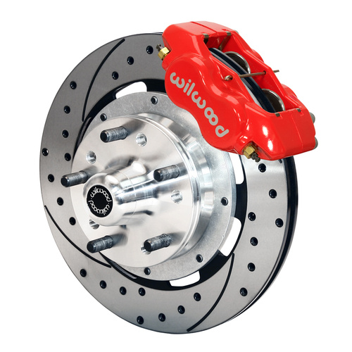 Wilwood Brake Kit, Front, FDLI Big Brake (Hub), Lug, 12.19 Rotor, SRP, Red, For Chevrolet, For Pontiac, Kit