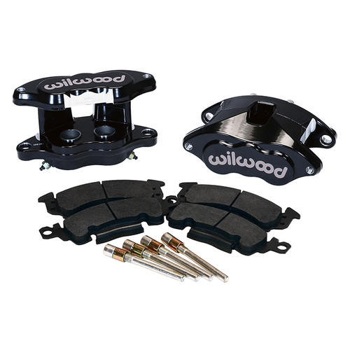 Wilwood Brake Kit, Rear, D52 Caliper Kit, Floating, 1.25 Rotor, Plain Face, Black, Kit