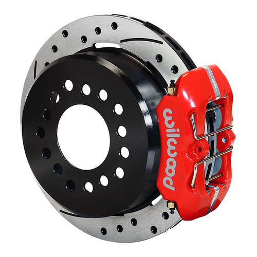Wilwood Brake Kit, Rear, FDLP Parking, Lug, 11.00 Rotor, SRP, Red, Large For Chevrolet C10, Kit