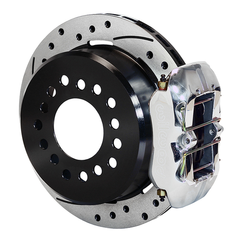 Wilwood Brake Kit, Rear, FDLP Parking, Lug, 11.00 Rotor, SRP, Polished, Big For Ford New Style, Kit