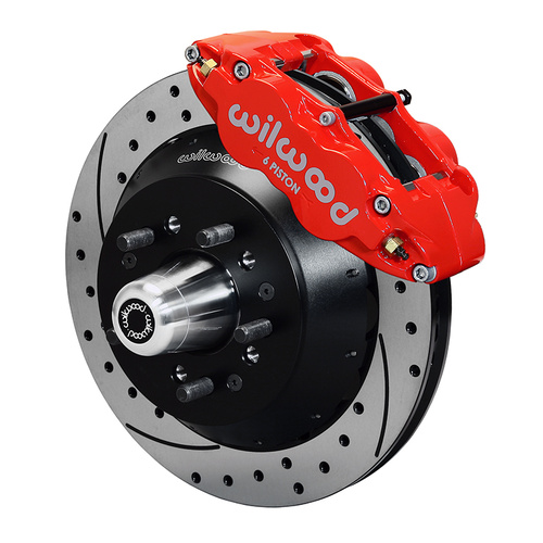 Wilwood Brake Kit, Front, FNSL6R Big Brake (Hub), Radial, 12.88 Rotor, SRP, Red, Magnum, Kit