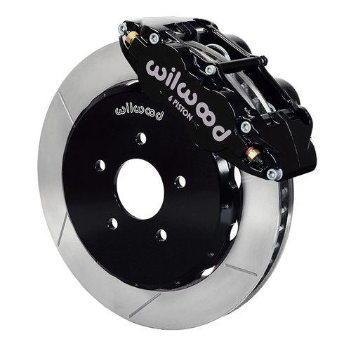 Wilwood Brake Kit, Front, FNSL6R Big Brake (Hat), Radial, 13.00 Rotor, Plain Face, Black, For Infiniti, For Nissan, Kit