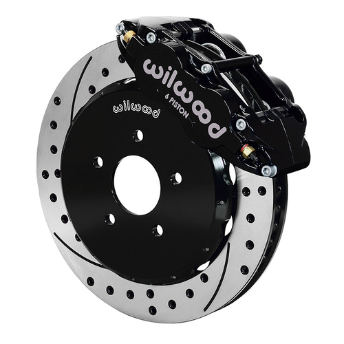 Wilwood Brake Kit, Front, FNSL6R Big Brake (Hat), Radial, 13.00 Rotor, SRP, Black, For Infiniti, For Nissan, Kit