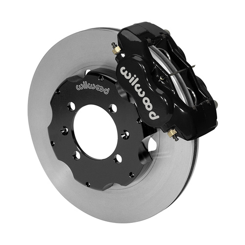 Wilwood Brake Kit, Front, FDLI Big Brake (Hat), Lug, 11.00 Rotor, Plain Face, Black, For Mazda, Kit