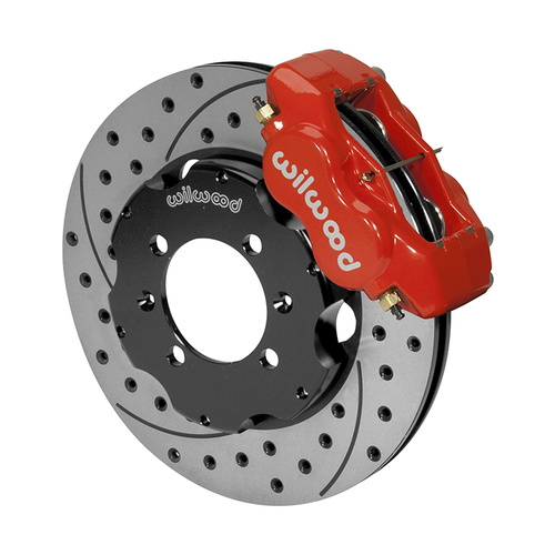 Wilwood Brake Kit, Front, FDLI Big Brake (Hat), Lug, 11.00 Rotor, SRP, Red, For Mazda, Kit