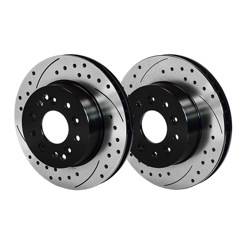 Wilwood Brake Kit, and Rear, Promatrix Replacement Rotor Kit, 11.75 Rotor, GT Slotted & Drilled, Kit