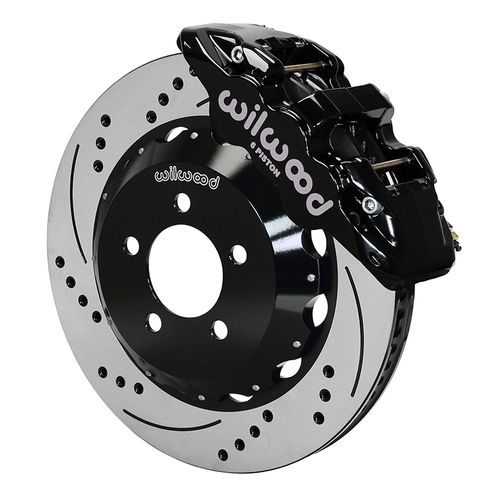 Wilwood Brake Kit, Front, AERO6 Big Brake, Radial, 14.25 Rotor, SRP, Black, For Chrysler, For Dodge, Kit